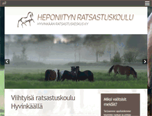 Tablet Screenshot of hyvinkaanratsastuskeskus.fi